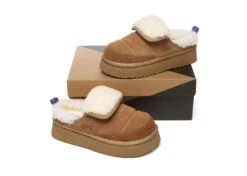 UGG Slippers Sheepskin Wool Platform Theia 20 UGG Slippers Sheepskin Wool Platform Theia -Shoe Store GL7A0056