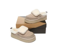UGG Slippers Sheepskin Wool Platform Theia 26 UGG Slippers Sheepskin Wool Platform Theia -Shoe Store GL7A0058