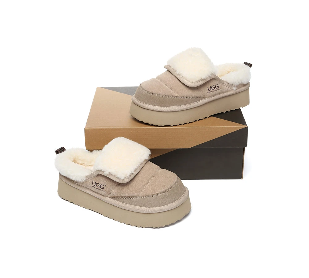 UGG Slippers Sheepskin Wool Platform Theia 13 UGG Slippers Sheepskin Wool Platform Theia - Image 11