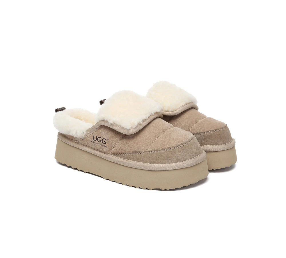 UGG Slippers Sheepskin Wool Platform Theia 11 UGG Slippers Sheepskin Wool Platform Theia - Image 9
