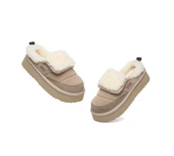 UGG Slippers Sheepskin Wool Platform Theia 27 UGG Slippers Sheepskin Wool Platform Theia -Shoe Store GL7A0080