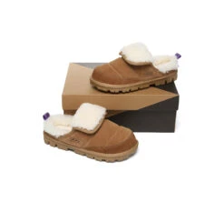 UGG Slippers Sheepskin Wool Theia -Shoe Store GL7A0106