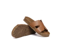 Women Slides Leather Flat Heidy -Shoe Store GL7A0200