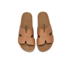 Women Slides Leather Flat Heidy -Shoe Store GL7A0210