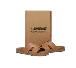 Women Slides Leather Flat Heidy -Shoe Store GL7A0212