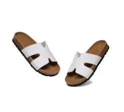 Women Slides Leather Flat Heidy -Shoe Store GL7A0253