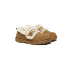 UGG Slippers Women Sheepskin Wool Ankle Rilee Loafers -Shoe Store GL7A0264
