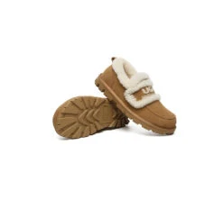 UGG Slippers Women Sheepskin Wool Ankle Rilee Loafers -Shoe Store GL7A0266