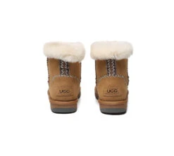 UGG Boots Women Sheepskin Wool Ankle Woven Mini Stormy -Shoe Store GL7A0274