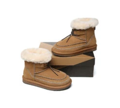 UGG Boots Women Sheepskin Wool Ankle Woven Mini Stormy -Shoe Store GL7A0279