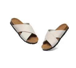 Women Slides Leather Crossover Summer Croia -Shoe Store GL7A0282 995be672 c5b9 403a 8fd9 547bcac86d8f