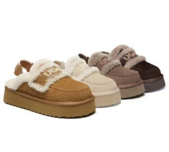 Shoe Store 11 UGG Slippers Women Removable Strap Slingback Platform Rilee