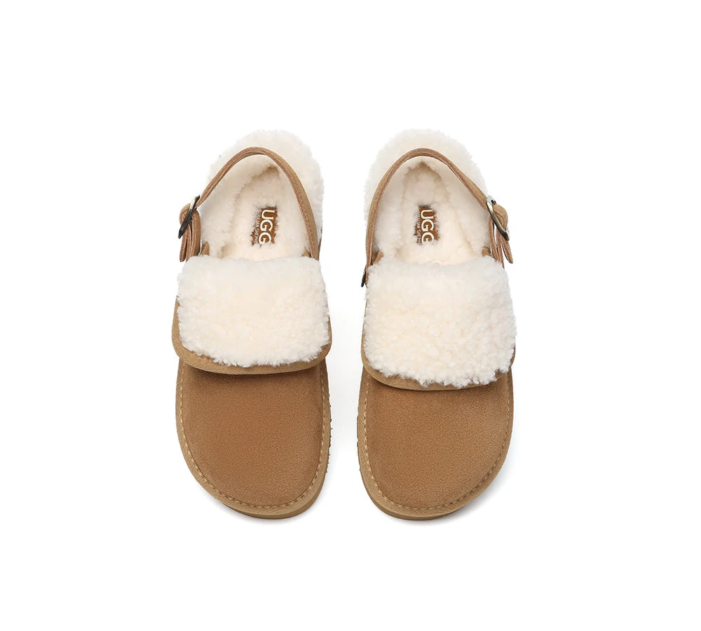 3-Way Style UGG Slippers Sheepskin Wool Adjustable Strap Slingback Tenley 10 3-Way Style UGG Slippers Sheepskin Wool Adjustable Strap Slingback Tenley - Image 8