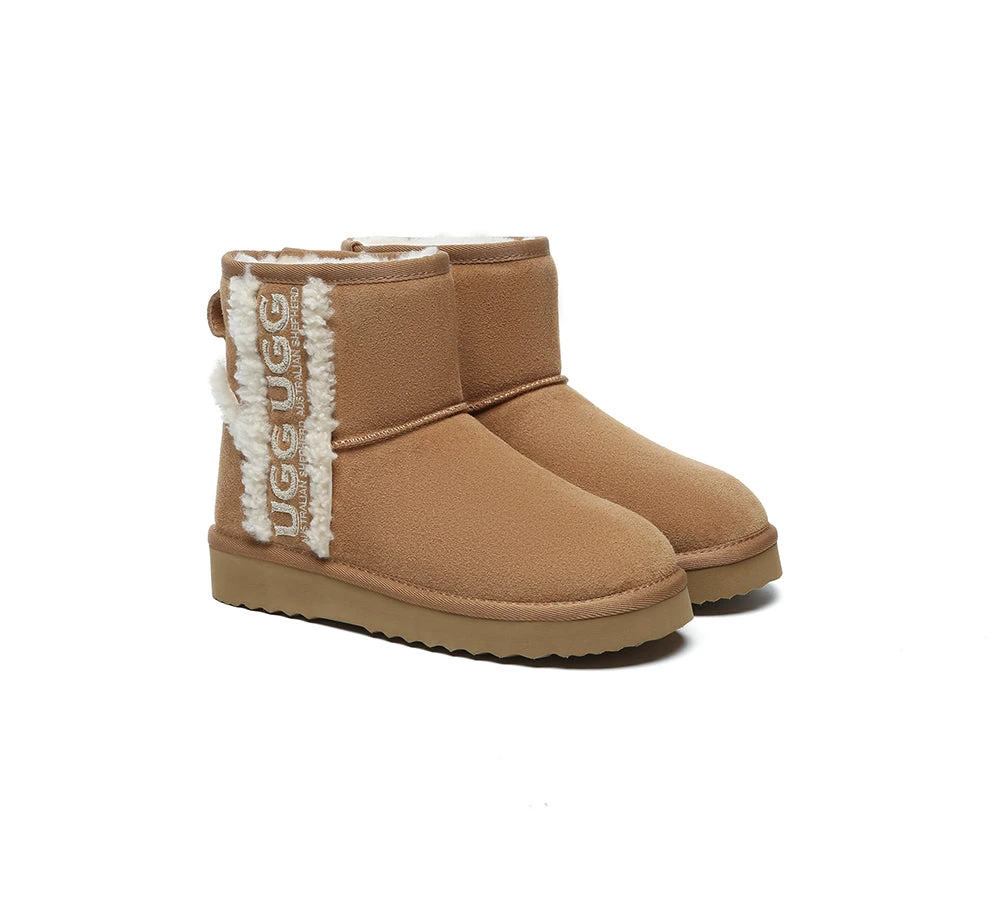 UGG Boots Sheepskin Wool Shearling Lined Ankle Mini Darby 4 UGG Boots Sheepskin Wool Shearling Lined Ankle Mini Darby - Image 2