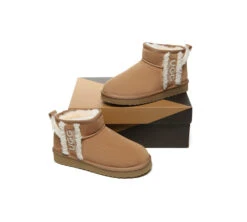 UGG Boots Sheepskin Wool Shearling Lined Ankle Ultra Mini Darby -Shoe Store GL7A0481