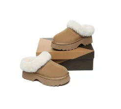 UGG Slippers Sheepskin Wool Ankle Chunky Platform Murray 22 UGG Slippers Sheepskin Wool Ankle Chunky Platform Murray -Shoe Store GL7A0484