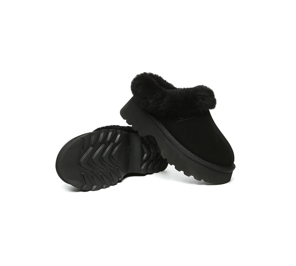 UGG Slippers Sheepskin Wool Ankle Chunky Platform Murray 5 UGG Slippers Sheepskin Wool Ankle Chunky Platform Murray - Image 3