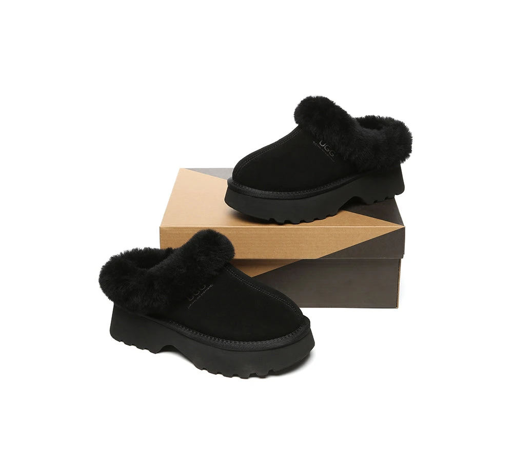 UGG Slippers Sheepskin Wool Ankle Chunky Platform Murray 7 UGG Slippers Sheepskin Wool Ankle Chunky Platform Murray - Image 5