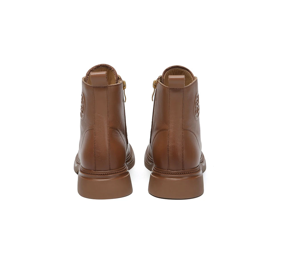 Women Leather Lace Up Ankle Boots Gabriela 9 Women Leather Lace Up Ankle Boots Gabriela - Image 7