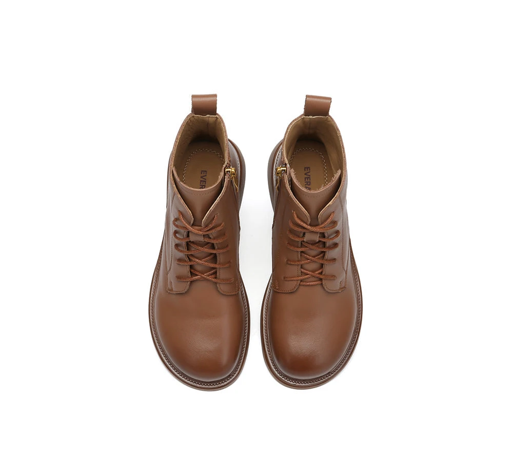 Women Leather Lace Up Ankle Boots Gabriela 8 Women Leather Lace Up Ankle Boots Gabriela - Image 6