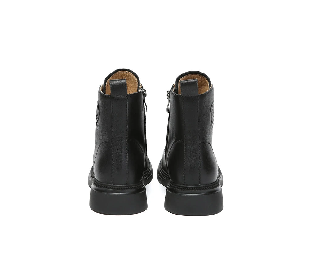 Women Leather Lace Up Ankle Boots Gabriela 15 Women Leather Lace Up Ankle Boots Gabriela - Image 13