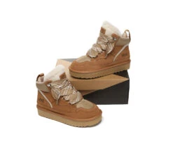 UGG Boots Women Lace Up Ankle Platform Samir -Shoe Store GL7A0628