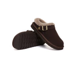 Women Sheepskin Mule Slippers Backless Suede Pulsey -Shoe Store GL7A0659 d13c90bb ec65 4382 bd18 9a6061e1a6c1