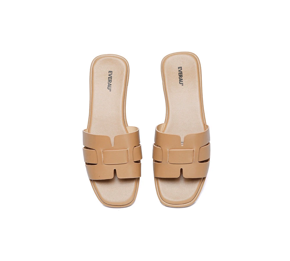 Women Leather Woven Flat Slides Bolita 15 Women Leather Woven Flat Slides Bolita - Image 13