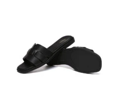 Women Leather Woven Flat Slides Bolita 37 Women Leather Woven Flat Slides Bolita -Shoe Store GL7A0683