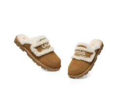 UGG Slippers Women Sheepskin Wool Shearling Lined Rilee -Shoe Store GL7A0685