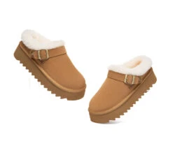 UGG Slippers Sheepskin Wool Adjustable Strap Platform Pulsey -Shoe Store GL7A0687 8b418f48 446a 44b3 97dd e8a5ca95010a
