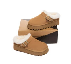 UGG Slippers Sheepskin Wool Adjustable Strap Platform Pulsey -Shoe Store GL7A0688 352f23ed c0d4 4679 ab54 2a8332ac5112