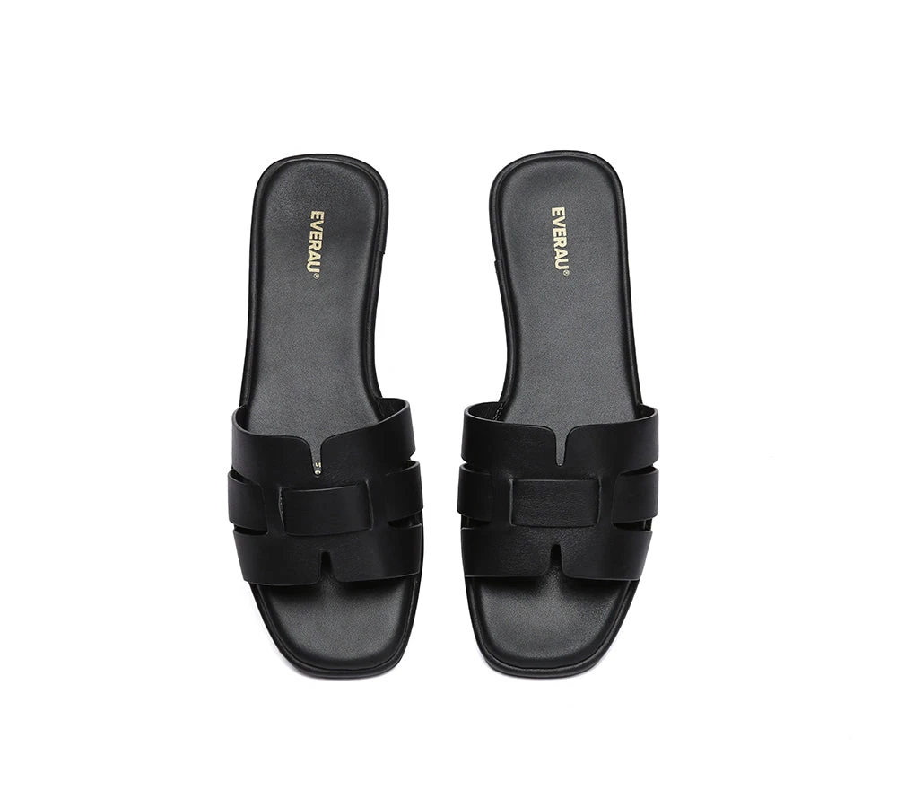 Women Leather Woven Flat Slides Bolita 21 Women Leather Woven Flat Slides Bolita - Image 19