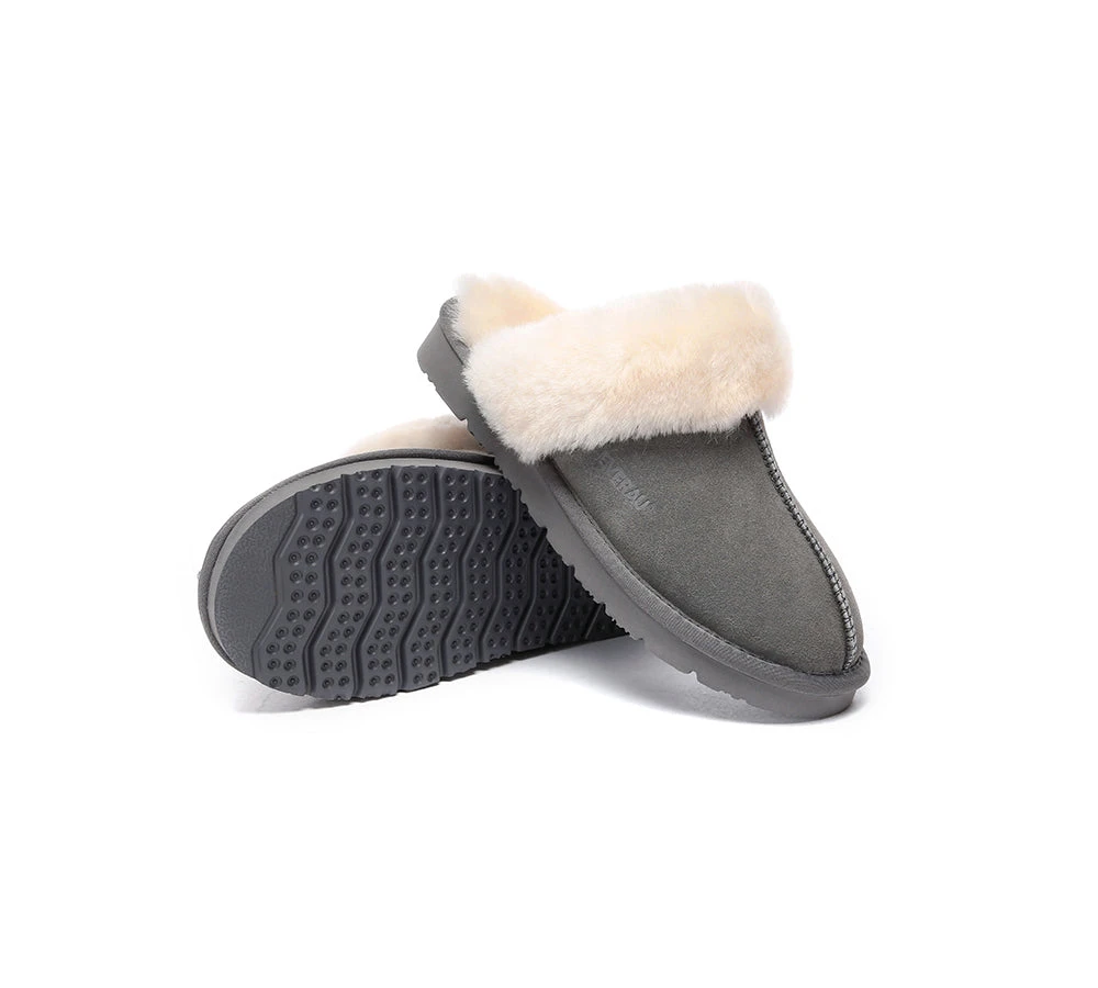 UGG Slippers Women Men Sheepskin Wool Suede Scuff Slippers Muffin 13 UGG Slippers Women Men Sheepskin Wool Suede Scuff Slippers Muffin - Image 11