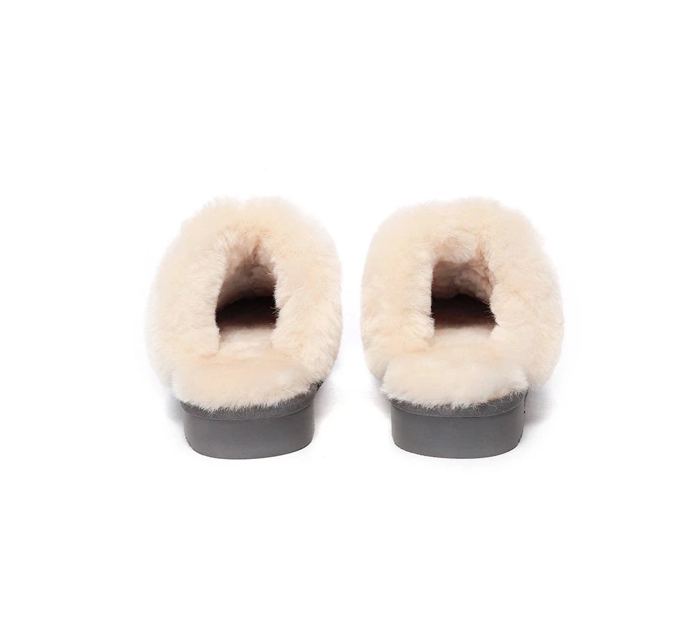 UGG Slippers Women Men Sheepskin Wool Suede Scuff Slippers Muffin 17 UGG Slippers Women Men Sheepskin Wool Suede Scuff Slippers Muffin - Image 15