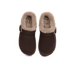 UGG Slippers Sheepskin Wool Adjustable Strap Platform Pulsey -Shoe Store GL7A0702