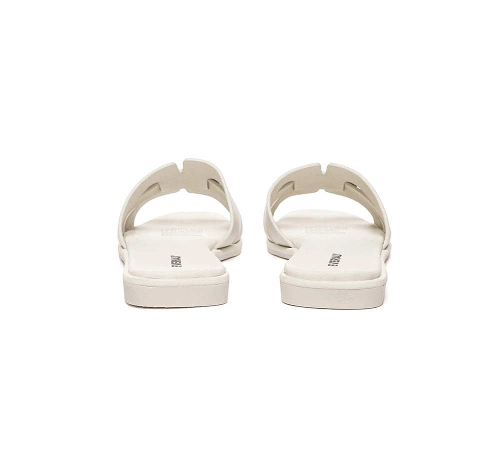 Women Leather Woven Flat Slides Bolita 10 Women Leather Woven Flat Slides Bolita - Image 8