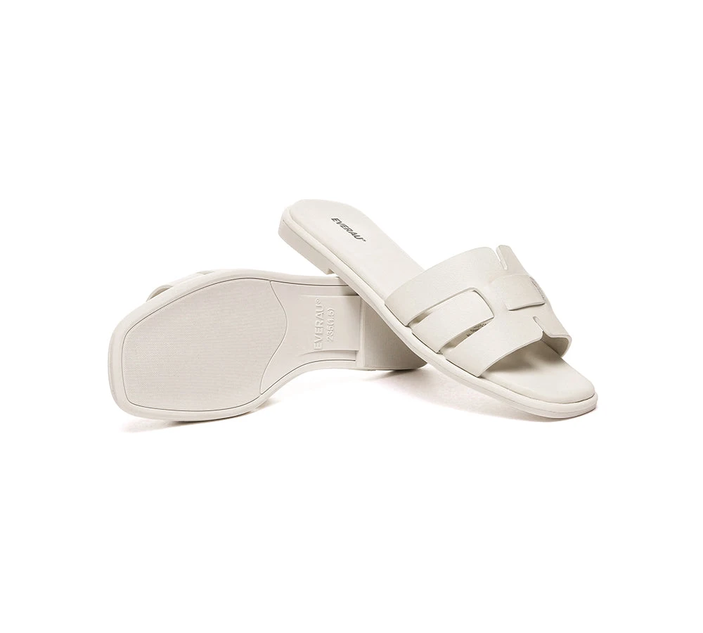 Women Leather Woven Flat Slides Bolita 6 Women Leather Woven Flat Slides Bolita - Image 4