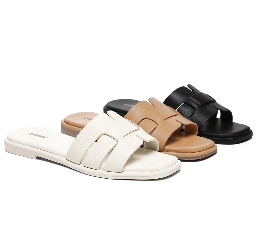 Women Leather Woven Flat Slides Bolita 3 Women Leather Woven Flat Slides Bolita