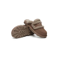 UGG Slippers Women Sheepskin Wool Shearling Lined Rilee -Shoe Store GL7A0734