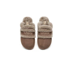 UGG Slippers Women Sheepskin Wool Shearling Lined Rilee -Shoe Store GL7A0740