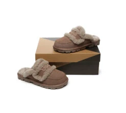 UGG Slippers Women Sheepskin Wool Shearling Lined Rilee -Shoe Store GL7A0742 1403496f 9e47 41ba a33c c8af30e3eb9b