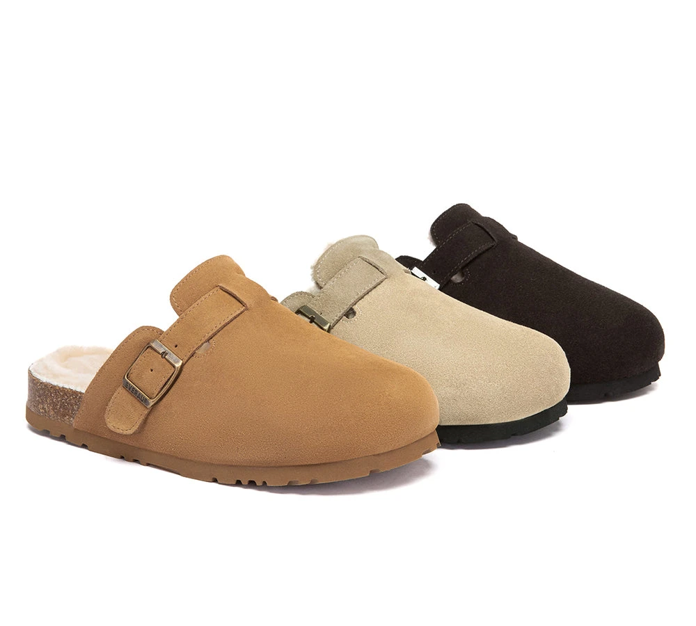 EVERAU® UGG Slippers Sheepskin Wool Adjustable Strap Hazco 3 EVERAU® UGG Slippers Sheepskin Wool Adjustable Strap Hazco