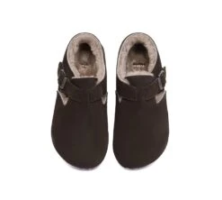 EVERAU® UGG Slippers Sheepskin Wool Adjustable Strap Hazora -Shoe Store GL7A0799