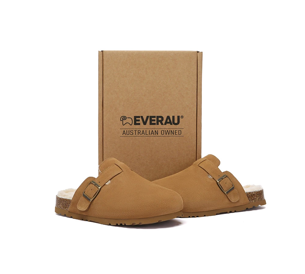 EVERAU® UGG Slippers Sheepskin Wool Adjustable Strap Hazco 6 EVERAU® UGG Slippers Sheepskin Wool Adjustable Strap Hazco - Image 4