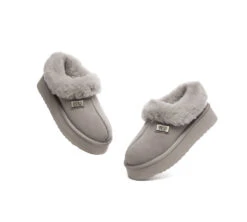 UGG Slippers Women Sheepskin Wool Collar Ankle Platform Ankle Booties Gabri 41 UGG Slippers Women Sheepskin Wool Collar Ankle Platform Ankle Booties Gabri -Shoe Store GL7A0836