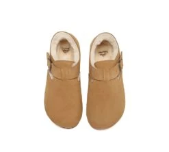 EVERAU® UGG Slippers Sheepskin Wool Adjustable Strap Hazora -Shoe Store GL7A0840 ba2580c7 86d2 4069 9482 e8e32719f85c