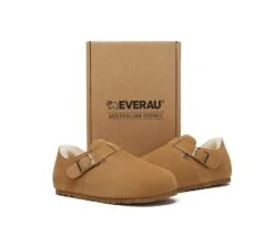 EVERAU® UGG Slippers Sheepskin Wool Adjustable Strap Hazora -Shoe Store GL7A0843 4f47e92f 23d2 4e96 a52c d323591c70f0