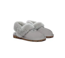UGG Slippers Women Removable Wool Fluffy Strap Slingback Waffle -Shoe Store GL7A0923
