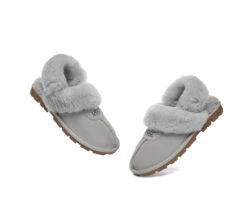 UGG Slippers Women Removable Wool Fluffy Strap Slingback Waffle -Shoe Store GL7A0928